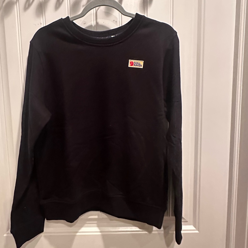 Fjallraven Womens Black Crew Neck Sweater